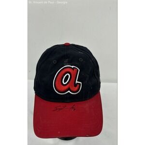 New Era 9 Twenty Atlanta Braves Little "a" Hat Cap Strap Back Men's OS Navy MLB